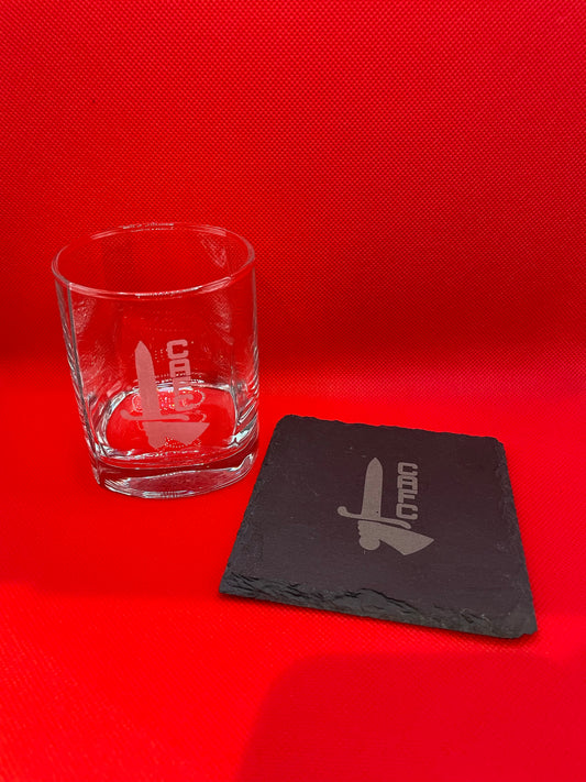 CAFC Tumbler & Coaster Set.