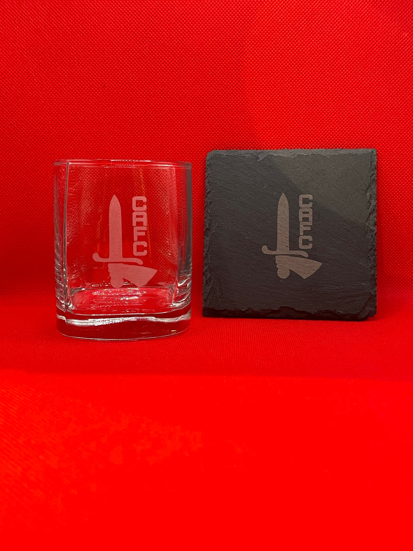 CAFC Tumbler & Coaster Set.