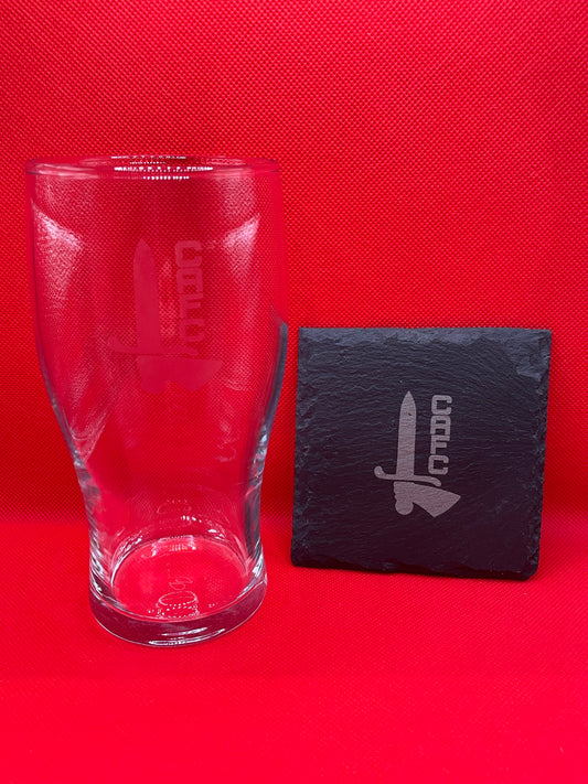 CAFC Beer Glass & Coaster Set